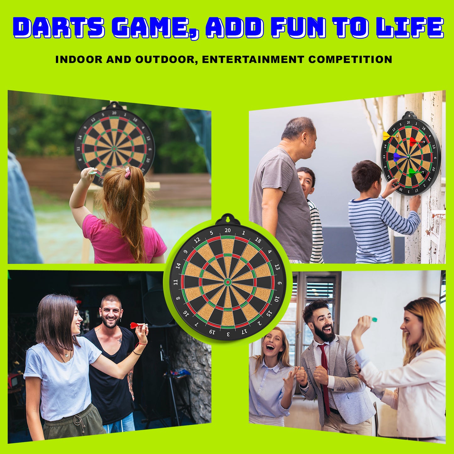 Magnetic Dart Board - 12pcs Magnetic Darts- Excellent Indoor Game and Party Games- Gifts for 5-12 Year Old Boy Kids