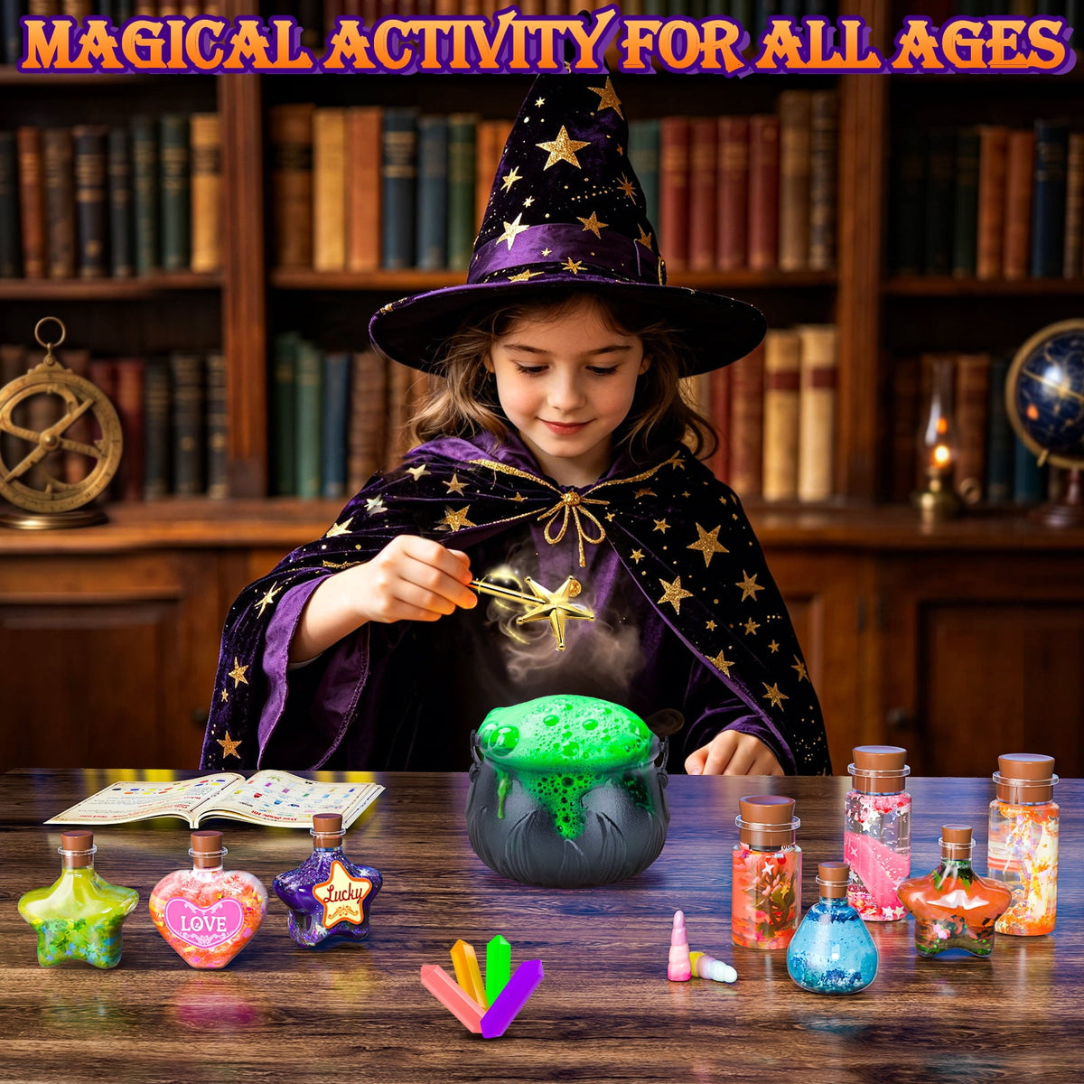 Magic Potion Kit for Girls, 22 Fairy Potions & Magic Bottles, Potion Making Kit for Kids Ages 6-12, DIY Art Craft Toys, Christmas Halloween Birthday Gifts for Girls Boys