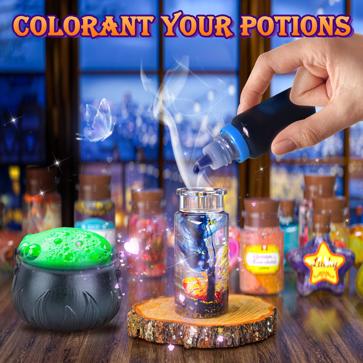 Magic Potion Kit for Girls, 22 Fairy Potions & Magic Bottles, Potion Making Kit for Kids Ages 6-12, DIY Art Craft Toys, Christmas Halloween Birthday Gifts for Girls Boys