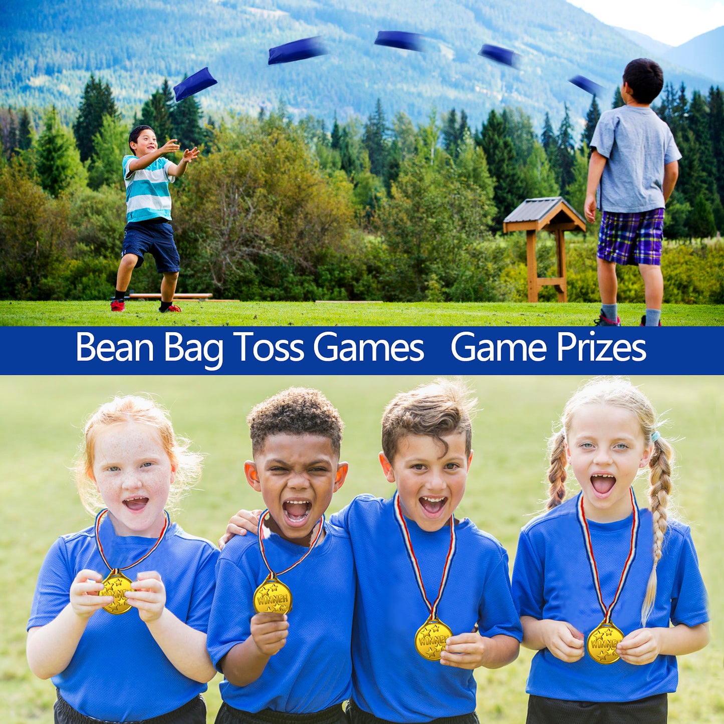 Potato Sack Race Bags, Egg Spoon Race, 3 Legged Races Bands,Bean bag Race， 32PCS Outdoor Games Sets for Birthday Party Field Day Family Reunion Carnival, Kids Adults Outside Yard Lawn Easter Game