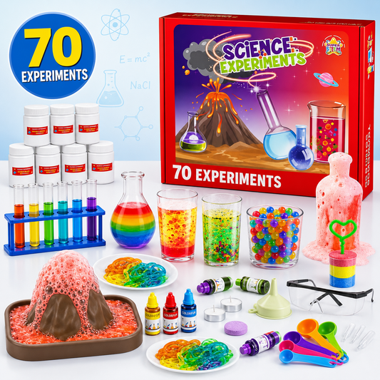 HXFOU 70 Lab Experiments Science Kits for Kids Age 6-12, STEM Projects Educational Science Kit Toys for Boys Girls, Learning Activities Christmas Birthday Gifts