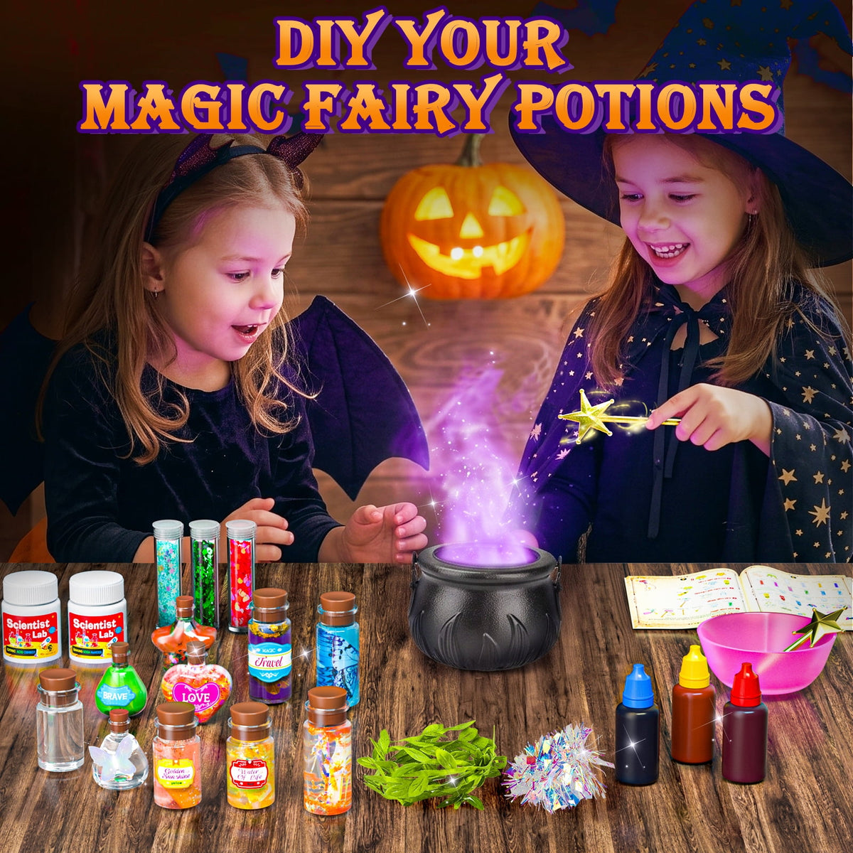 Magic Potion Kit for Girls, 22 Fairy Potions & Magic Bottles, Potion Making Kit for Kids Ages 6-12, DIY Art Craft Toys, Christmas Halloween Birthday Gifts for Girls Boys