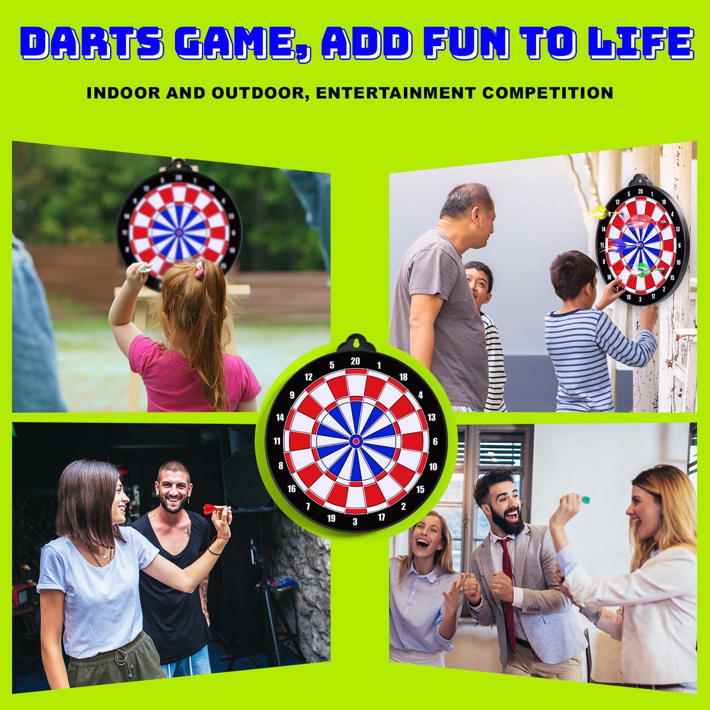Magnetic Dart Board - 12pcs Magnetic Darts - Excellent Indoor Game and Party Games - Gifts for 5 6 7 8 9 10 11 12 Year Old Boy Kids